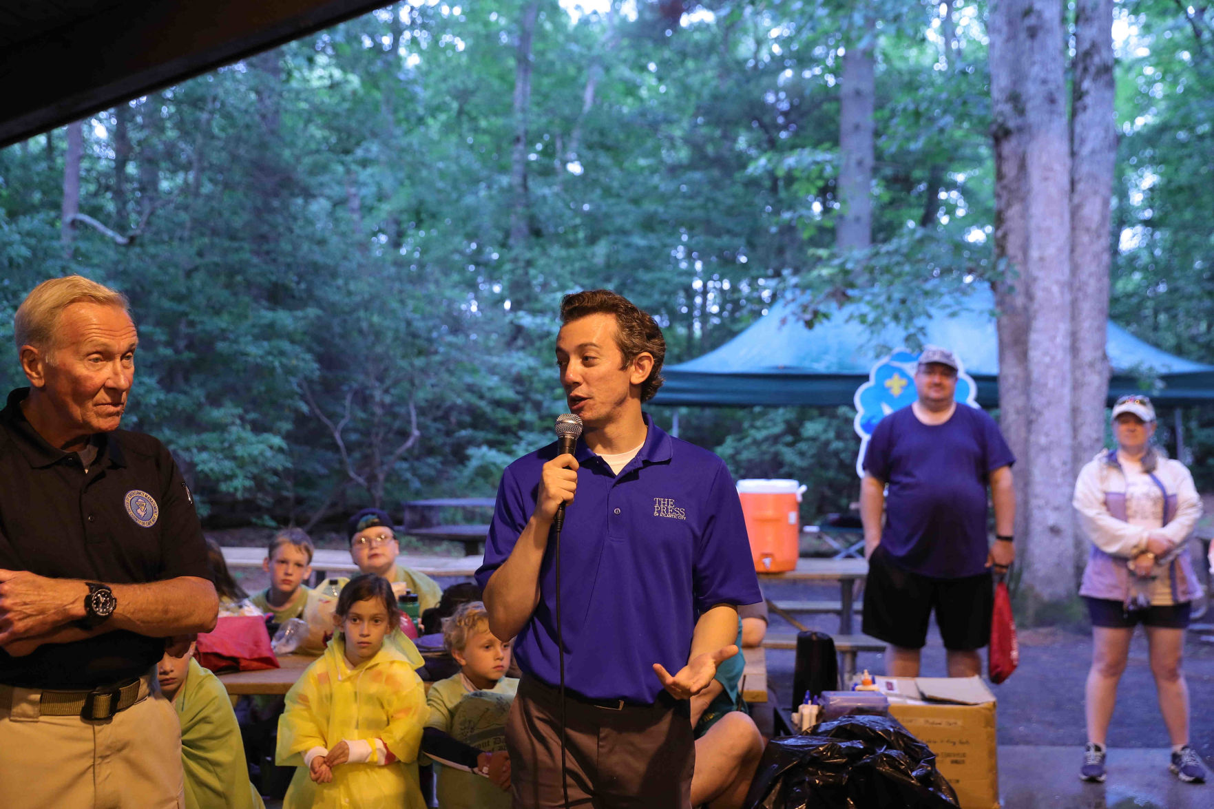 Joe Martucci conducted a safety and weather for Boy Scout troops